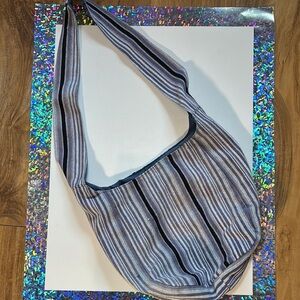 Casual Blue and Gray Hobo Shoulder Bag